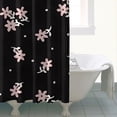 thumbnail image 4 of Pioneer Flower Floral Print Pattern Shower Curtain 72"x72" ,Bathroom Decorative Shower Curtains Set with 12 Hooks,Modern Waterproof Washable Shower Curtain, 4 of 6