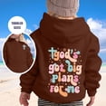 thumbnail image 2 of Kids Boys Hoodies Jesus Loves You Sweatshirt Long Sleeve Graphic Sweatshirt Fashion Loose Pullover Top Crop Tops Winter Clothes Size 8-9 Years Girls Clothes, 2 of 4