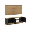 thumbnail image 3 of Mesa para Televisión Mobi Muebles Modelo Cianita Color Oak-Negro, 3 of 4