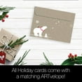 thumbnail image 3 of Holiday Greeting Cards, Polar Bear Merry Christmas, Vintage Brown Recycled Paper, Boxed Note Card Set, 10-Pack (HB93300), 3 of 6