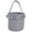 Black, variant on 9.3inch Halloween Plaid Candy Bucket, Tassel Trimmed Storage Basket, Spooky Treat Container for Trick-or-Treat Party Home Decoration