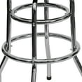 thumbnail image 5 of Flash Furniture Bruno Double Ring Chrome Barstool with Black Seat, 5 of 12