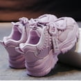 thumbnail image 7 of Sopiago Toddler Girl Athletic Shoes Mesh Walking Shoes Breathable Lace Up Lightweight Soft Sneakers Girls Purple,13(Toddler/Little Kid/Big Kid), 7 of 7