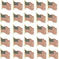 thumbnail image 4 of PinMart's Waving American Flag Patriotic Enamel Lapel Pins - 25 Pack of Gold Plated USA Flag Lapel Pins, 4 of 5