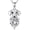 04#April(Created Diamond), variant on Dachshund Dog Necklace with Synthetic Birthstone Dog Pendant Necklace Gift for Women