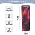 thumbnail image 3 of Plastic Vase 11.8"×3.9" Translucent Cylinder Vase Durable Flower Vase Storage Bottle for Modern Home Wedding Decor Red and Black Neon Lights Swirl, 3 of 6