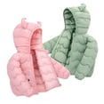 thumbnail image 5 of Esaierr Baby Boys Girls Hooded Ears Winter Coats Jacket Warm down Cotton Jacket Toddler Down-Like Cotton Wadding Thickened Outwear for 6 Months-4 Years, 5 of 9