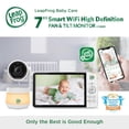 thumbnail image 2 of LeapFrog LF930HD Monitor para bebés, pantalla HD de 7" 720p, monitor de video para bebés con cámara y audio, acceso remoto inteligente de 1080p, giro e inclinación de 360°, luz nocturna en color y vis, 2 of 5