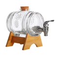 thumbnail image 1 of Monstrate Glass Beverage Dispenser Jar Glassware Pitcher for Clear Wine Kombucha  Kits de equipo de elaboración de vino Base, 1 of 1