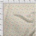 thumbnail image 2 of oneOone Silk Tabby Fabric Insect|Balloon & Clouds Nature Printed Fabric 1 Yard 42 Inch Wide, 2 of 4