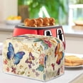 thumbnail image 3 of Ledback Butterfly Flower Print Toaster Dust Cover, Microwave Toaster Oven Cover Washable, Anti Fingerprint Toaster Oven Dust Cover Fits Most Standard 2 Slice Toasters, 3 of 3
