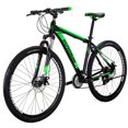 thumbnail image 3 of Eurobike X9 29 in Mountain Bike 21 Speed Bicycle with Disc Brakes for Men Lightweight Aluminum Frame Green, 3 of 7