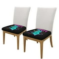 thumbnail image 2 of Honeii Rex Dinosaur With Sunglasses Print Square Cushion Cover with Elastic Band & Ties,Sofa Cushion Covers,Furniture Protector for Living Room,Washable Sofa Seat Slipcover-Two Pieces, 2 of 7