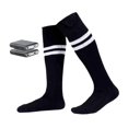thumbnail image 4 of Colaxi Chaussettes Chauffantes Rechargeables Chaussettes Isolées Thermiques pour Randonnée Cyclisme Extérieur Rayure Noire Blanche, 4 of 8