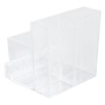 thumbnail image 1 of Cosmetic Brush Holder, Wear  Makeup Brush Storage Box Clear Compartment Design  for Dorm, 1 of 8