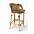 thumbnail image 5 of Brown - Light Brown -  - Rattan, woven plastic (carrie pattern) - BUTLER LILA RATTAN BARSTOOL, 5 of 9