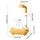 thumbnail image 3 of Fiudx Lámpara de Escritorio Led Multifuncional, Luz Nocturna con Brillo Ajustable, Altavoz Bluetooth, Calendario Inalámbrico, Pegatinas Decorativas, Ideal para Casa, Oficina o Dormitorio, Recargable,, 3 of 6