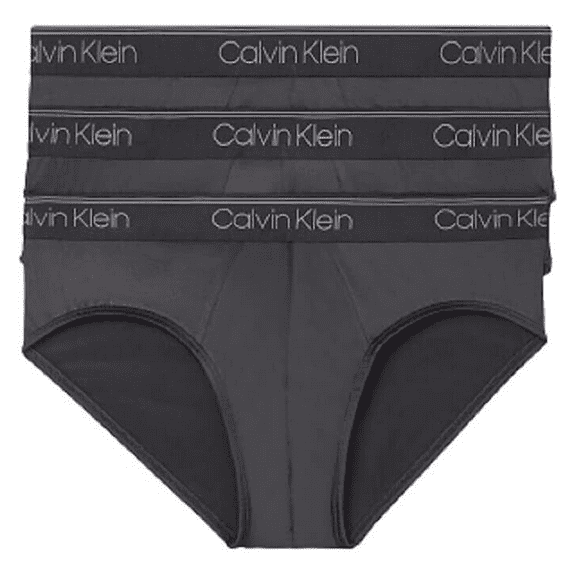 Calvin Klein Men's Micro Stretch 3-Pack Brief, 3 Black, XX-Large