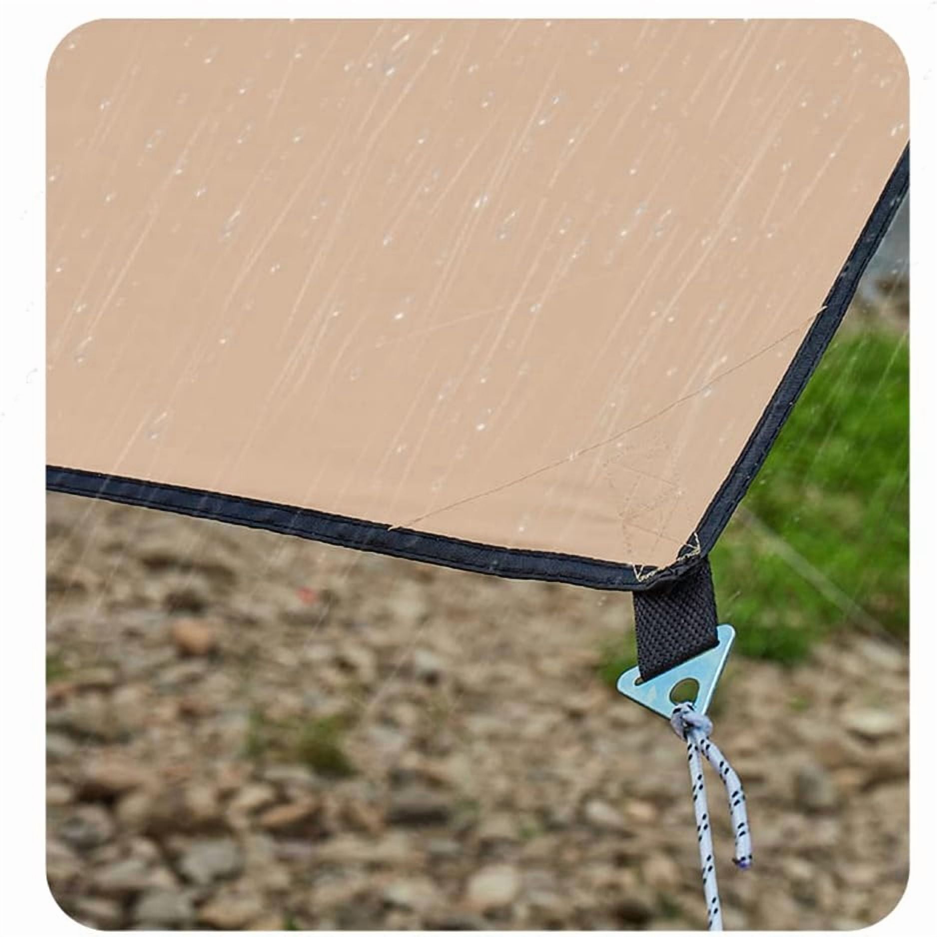 Waterproof Garden Canopy Awning Tent Tarp Sun Shade Cover UV Protective Oxford Cloth Beige