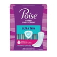 Poise Ultra Thin Incontinence Pads for Women, 5 Drop, Maximum Absorbency, Long, 108Ct
