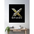 thumbnail image 2 of Spacex Logo Poster Wall Art, Modern Wall Decor, 24x36 UNFRAMED, 2 of 3