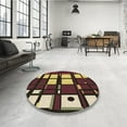 thumbnail image 4 of Ahgly Company Machine Washable Indoor Rectangle Transitional Bronze Brown Area Rugs, 6' x 9', 4 of 7