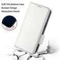 thumbnail image 4 of Allytech Flip Case for Samsung Galaxy A14 5G 6.6" - PU Leather Slim Fit Shell Cards Holder Kickstand Shockproof Anti-Scratch Corner Protective Wallet Case for Samsung Galaxy A14 5G - White, 4 of 6