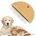 Dog Wood Comb For Remove Flea And Knots With Stainless Steel Teeth Pet