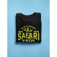 thumbnail image 3 of Safari Dinousaur Trip Sweatshirt Men -Image by Shutterstock, Male Large, 3 of 4