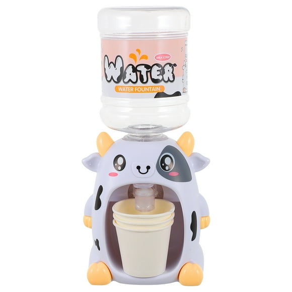 Milk Cow Water Dispenser Toy Drinking Fountain Miniature Life Play Scene Model Toy