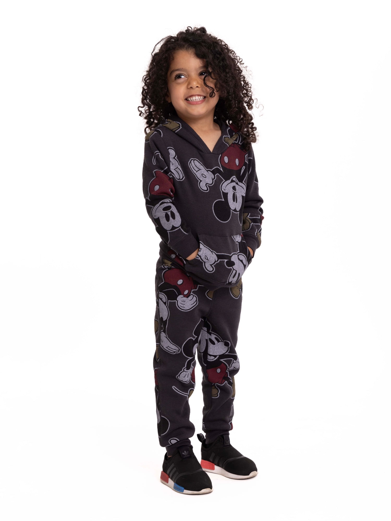 Mickey Mouse Toddler Boy Fleece Hoodie and Joggers Set, 2-Piece, Sizes 12M-5T