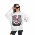 thumbnail image 3 of Women's Gameday Couture Gray Texas A&M Aggies Premium Fleece Drop Shoulder Oversized Pullover Sweatshirt, 3 of 4