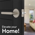 thumbnail image 2 of Mega Handles Ronn Passage Door Lever, Round Rosette, Reversible, Stainless Steel, for Hallway/Closet, Fits Standard Doors, 1 Pack, Screws Included, 2 of 4