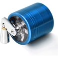 thumbnail image 1 of 4 Layers Grinder, 4- Layer Zinc Alloy Manual Crusher Mill with 3- Chambers Handle for Kitchen Spice Grinding Tool, 1 of 5