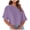 Purple, variant on Staron Summer T-Shirts for Women Casual Round Neck Short Sleeve Solid Color Basic Blouse Pullover Top, White XXL