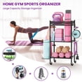 thumbnail image 2 of Estante metálico de almacenamiento VOPEAK para esterilla de yoga y gimnasio, 2 of 7