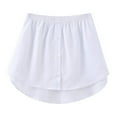 thumbnail image 1 of Shirt Extenders Layering Fake Top Lower Sweep Shirt Extender Asjustable Mini Skirt For Women, 1 of 3