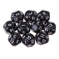 thumbnail image 2 of 10pcs Acrílico 16 Dados laterales 16 - Die D16 Juego de dados digitales para Negro Zulema Dados poliédricos, 2 of 7