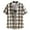 Blue, variant on Tungbrin Men's Plaid Button down Shirts 2025 Trendy Short Sleeve Lapel Tops Teen Boys Big and Talls Casual Blouse Tees