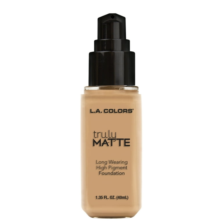L.A. COLORS Liquid Truly Matte Foundation, Natural, 1.35 fl oz