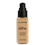 L.A. COLORS Liquid Truly Matte Foundation, Natural, 1.35 fl oz