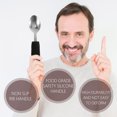 thumbnail image 3 of Juego de 3 cubiertos de acero inoxidable para personas con discapacidad, ideal para comer en la tercera edad., 3 of 6