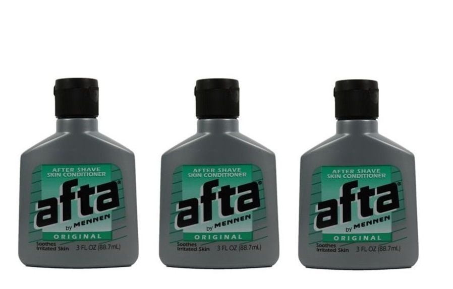 Afta Original After Shave Lotion with Skin Conditioner By Mennen 3 oz (3 Pack)