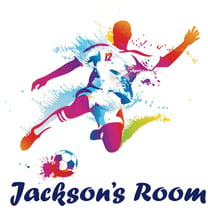 Footballers Legends Wall Art Sticker Boys Bedroom Football Vinyl Transfer  Decals