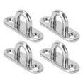thumbnail image 1 of Staple Hook Eye ,4Pcs Staple Ring Hook Stainless Steel Rugged 800LB High Strength Pad Eye Plate U Hook Compatible with Marine Yacht RV, 1 of 7