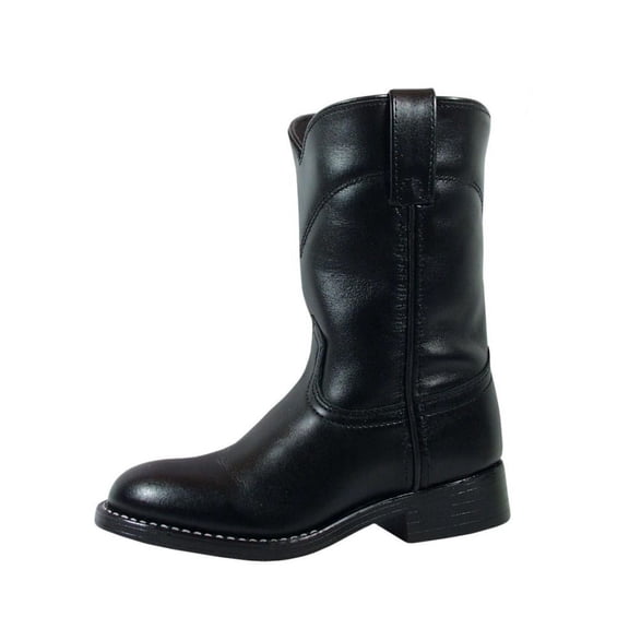 Smoky Mountain Boots Children Boys Roper Black Leather Cowboy 2.5 D