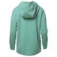 thumbnail image 3 of A2Y Women's Casual Kangaroo Pocket Zip Up Snap Button Sweatshirt Hoodie Jacket (S-3XL) Light Green S, 3 of 5