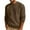 Brown1, variant on Diufon Long Sleeve Shirts for Men Casual Knitted Button Down Crewneck Sweatshirt Trendy Classic Pullover Tops