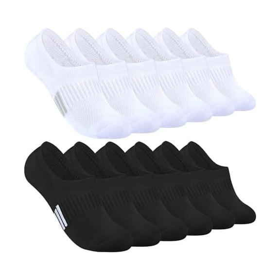 Eryueer No Show Womens Cushioned Athletic Ankle Socks - Running Low Cut Socks 4/6 Pairs Size 5-11