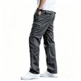 thumbnail image 2 of Men Stretch Cargo Trousers Light Multi Storage Reinforced Ripstop Field Travel Pants S-XL（1 piece）, 2 of 10